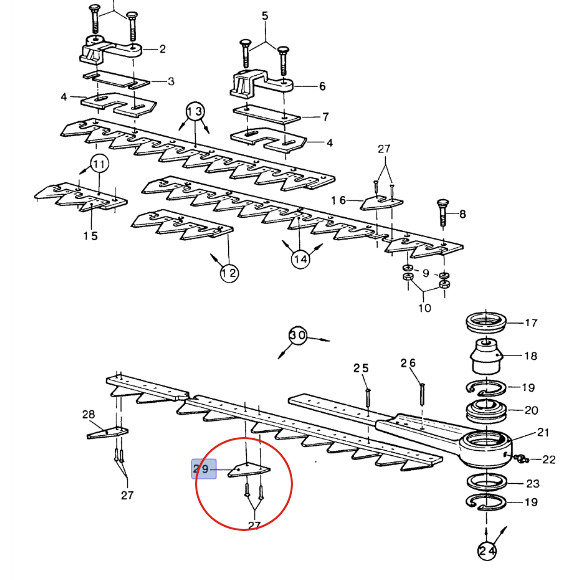 НОЖ С ЗАКЛЕПКОЙ CNH 89508731