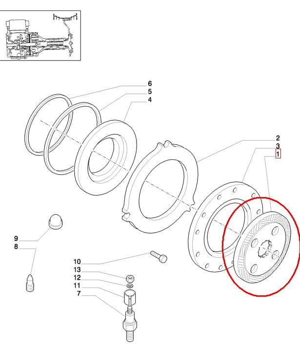 NEW HOLLAND CASE STEYR ТОРМОЗНОЙ ДИСК 47126358