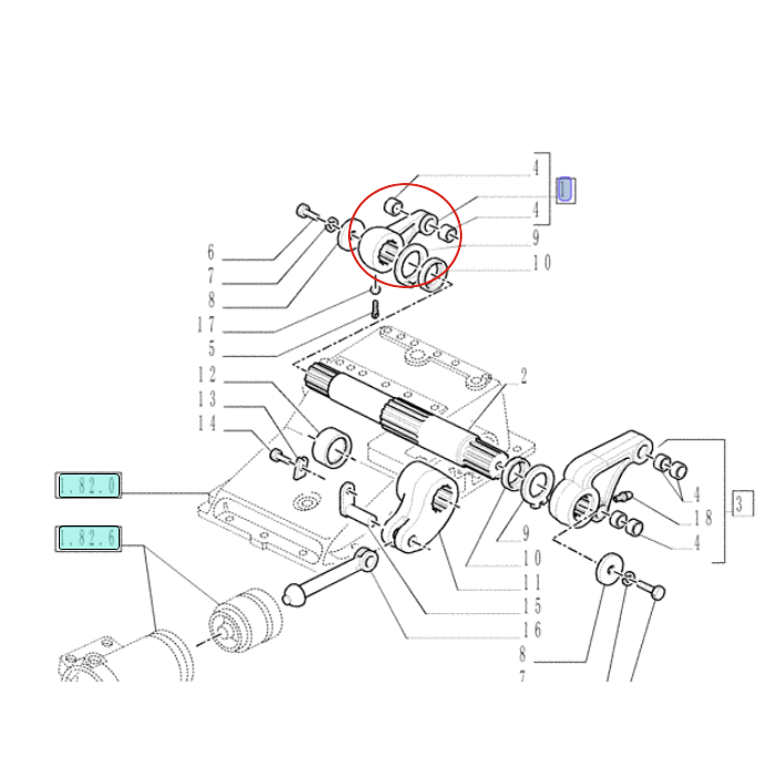 ПОДЪЕМНЫЙ РЫЧАГ ПРАВЫЙ NEW HOLLAND CASE 47128012