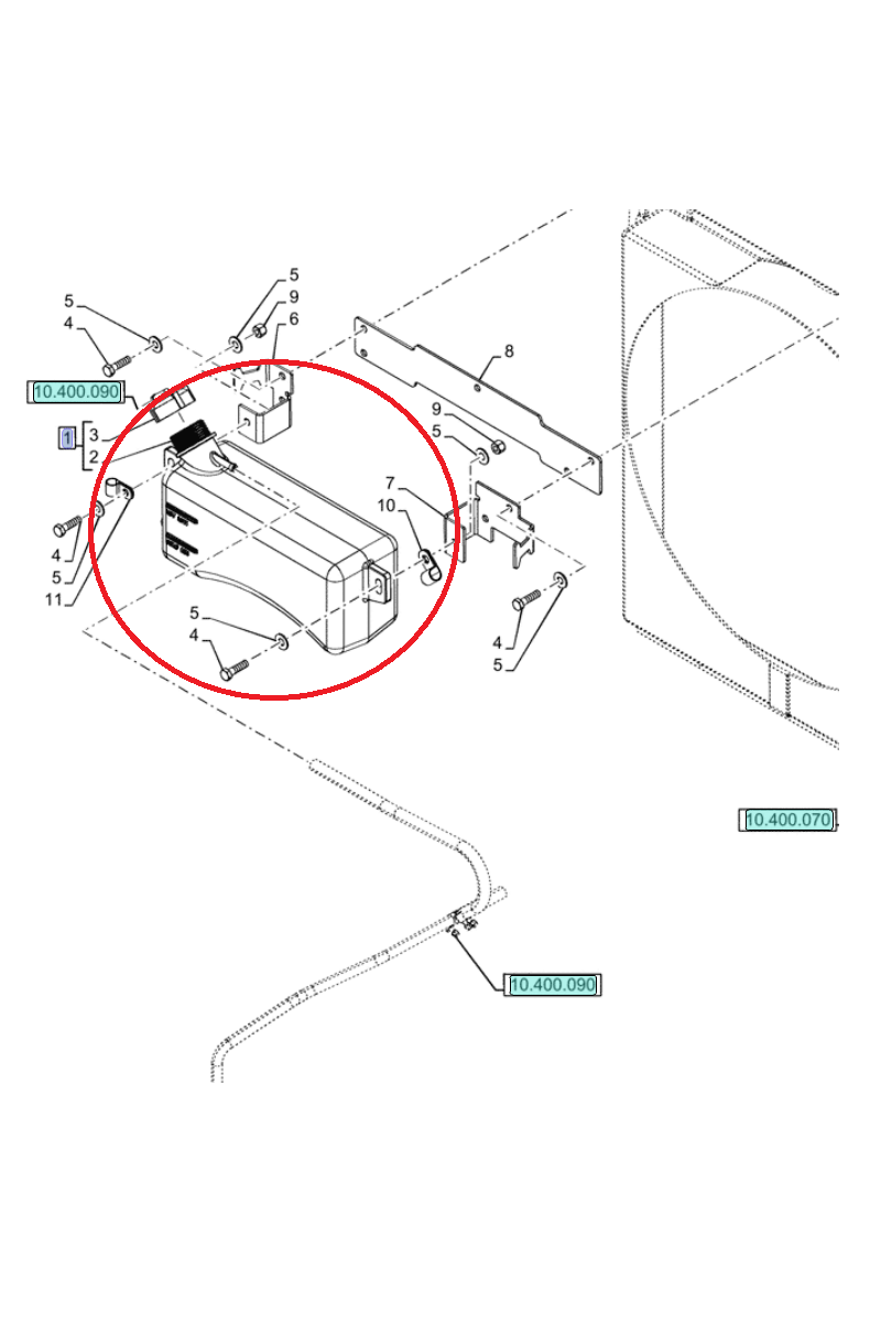 Расширительный бачок New Holland CASE CNH 87674844 - 87559277