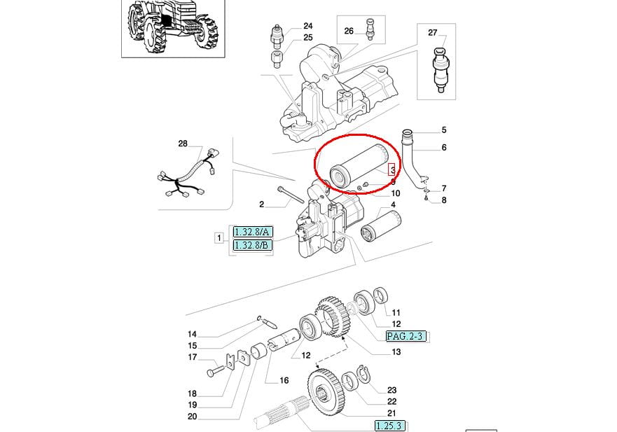 ФИЛЬТР ГИДРАВЛИЧЕСКИЙ NEW HOLLAND CASE STEYR 84248043 - 82005016