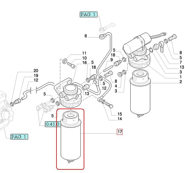 ТОПЛИВНЫЙ ФИЛЬТР NEW HOLLAND CASE STEYR 84269164 - 47335715 - 162000080921