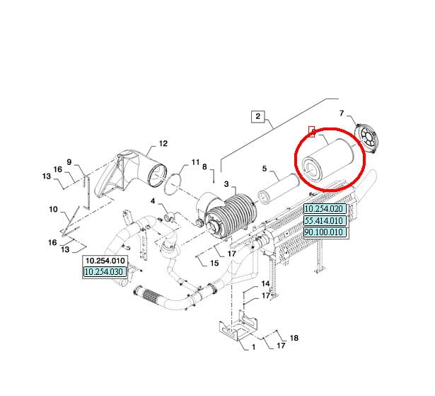 НАРУЖНЫЙ ВОЗДУШНЫЙ ФИЛЬТР NEW HOLLAND CASE 86998333