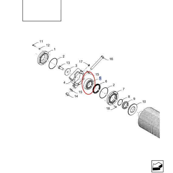 ПОДШИПНИК ДРОБИЛЬНОГО МАШИНЫ CNH 87371011