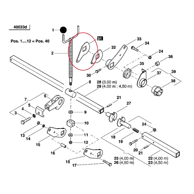 KVERNELAND AC494716 МОНТАЖНЫЙ РЫЧАГ