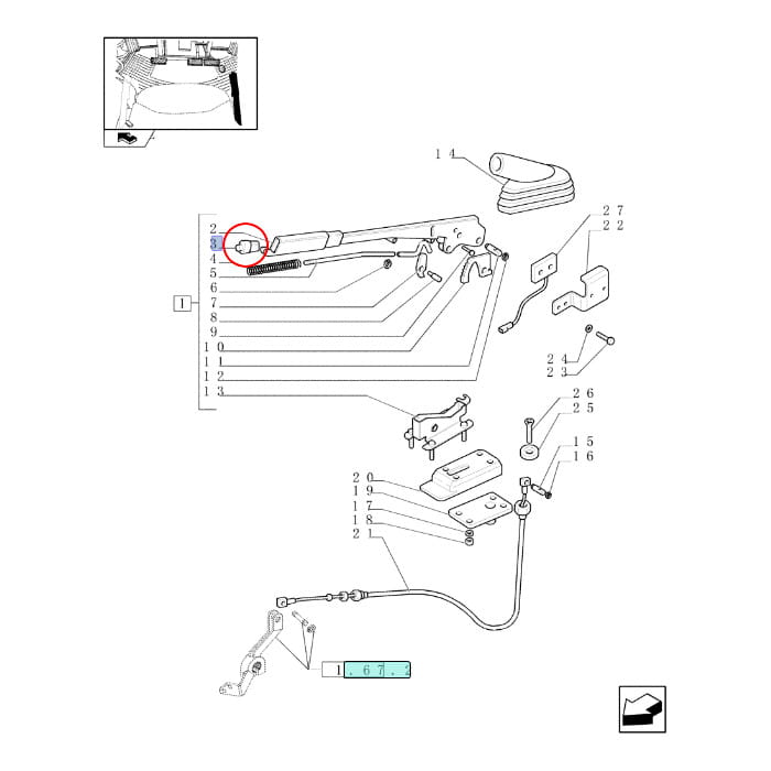 КОРПУС STEYR NEW HOLLAND 5174275