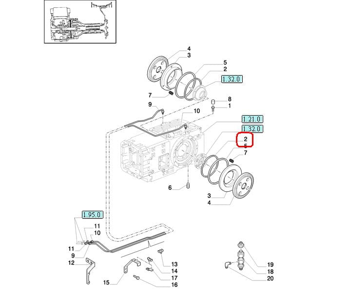 ТОРМОЗНАЯ ПРОКЛАДКА КОРПУСА NEW HOLLAND 5165511