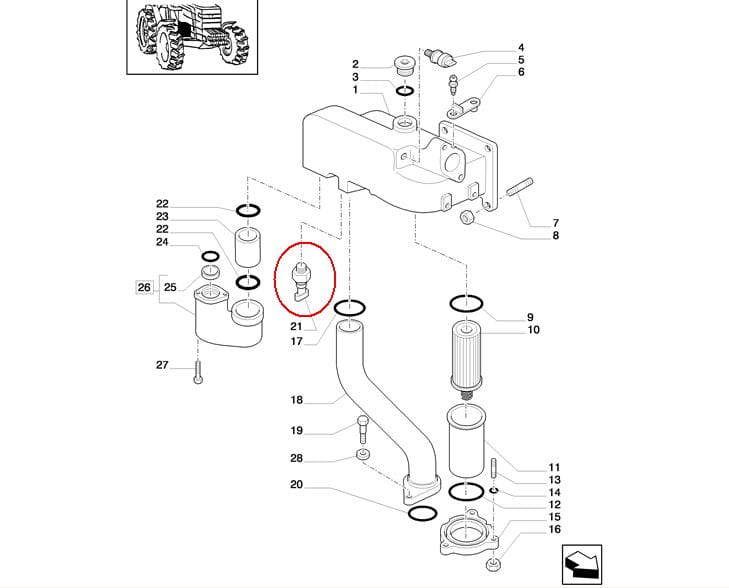 ДАТЧИК ДАВЛЕНИЯ МАСЛА NEW HOLLAND CASE STEYR 82028134 - 82008467 - 87564694