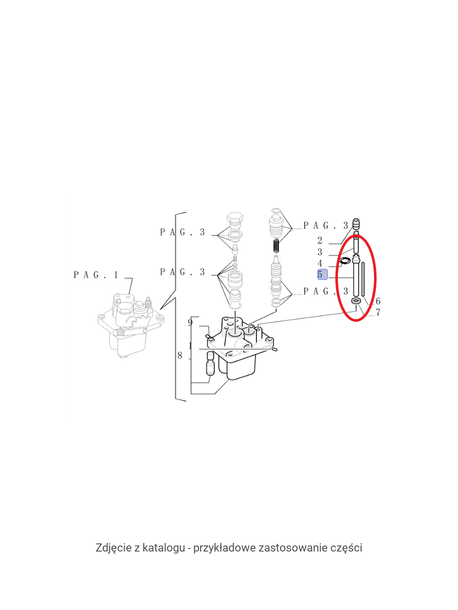 Золотник гидравлического клапана New Holland CNH 5149745