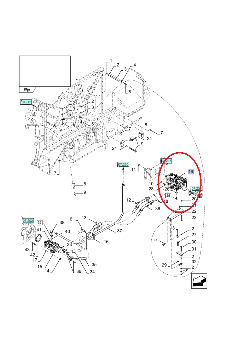 ГИДРОСТАТИЧЕСКИЙ НАСОС NEW HOLLAND CNH 87700223