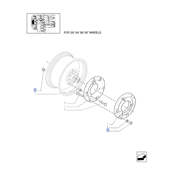 ГАЙКА КОРПУСА NEW HOLLAND 280374