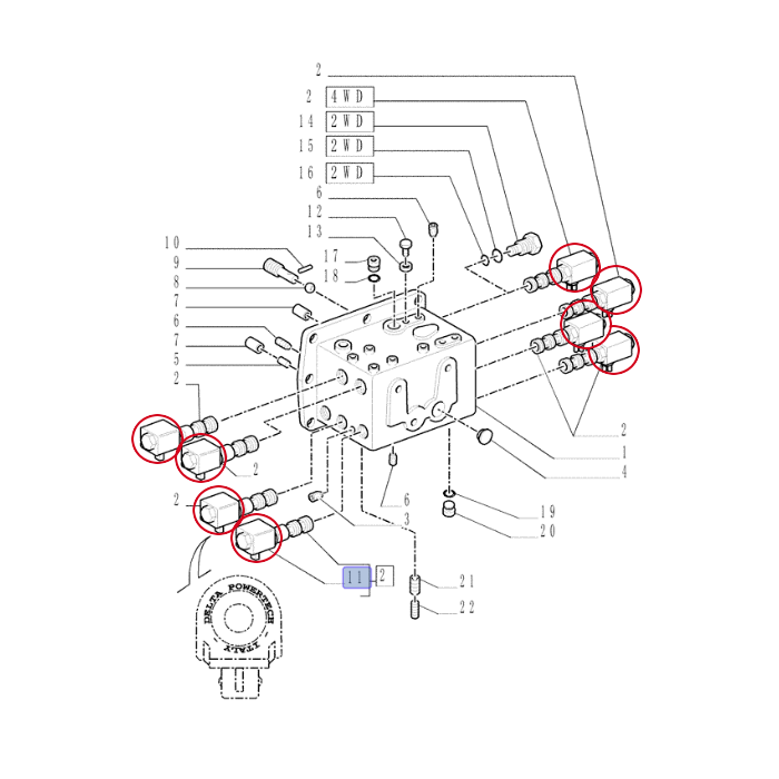 КАТУШКА УПРАВЛЕНИЯ NEW HOLLAND CASE 9970157