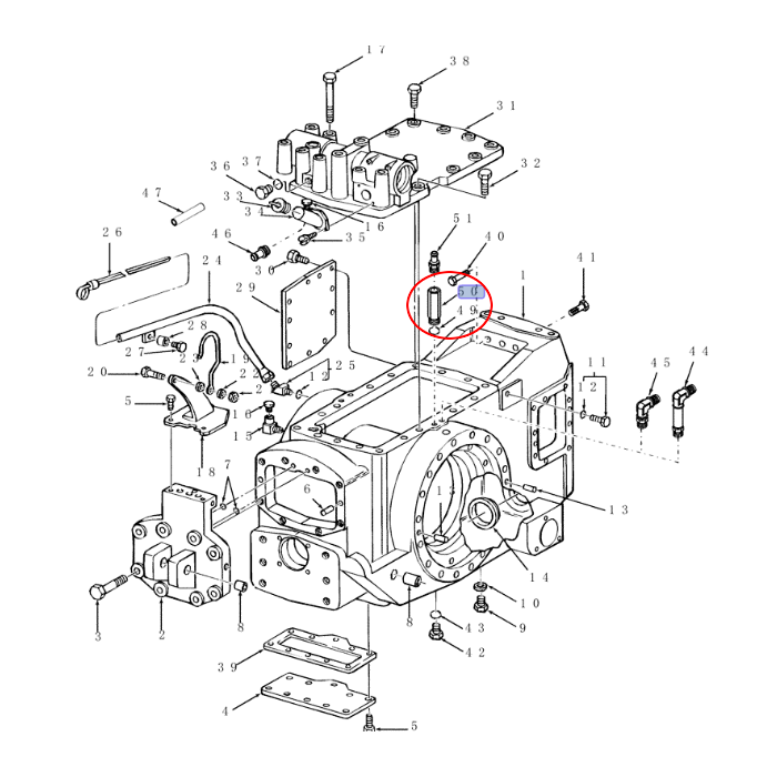 РАЗЪЕМ ГИДРАВЛИЧЕСКОГО ТОРМОЗА CNH 9840380