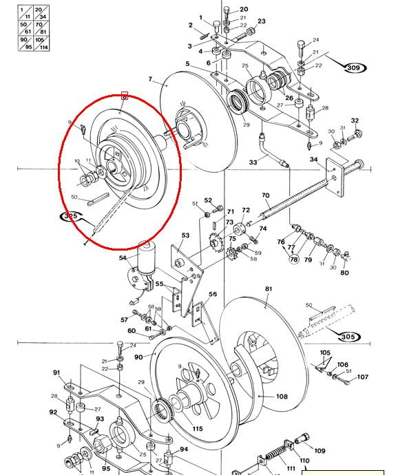 КОЛЕСО БЕСПЛАТНОЙ ТРАНСМИССИИ NEW HOLLAND 84026666 - 84278620 - 84991652