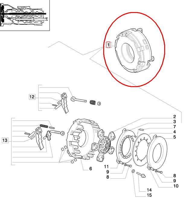 КОРПУС МУФТЫ ДВИГАТЕЛЯ NEW HOLLAND 84328334 - 5097923 - 47583359 - 47953608