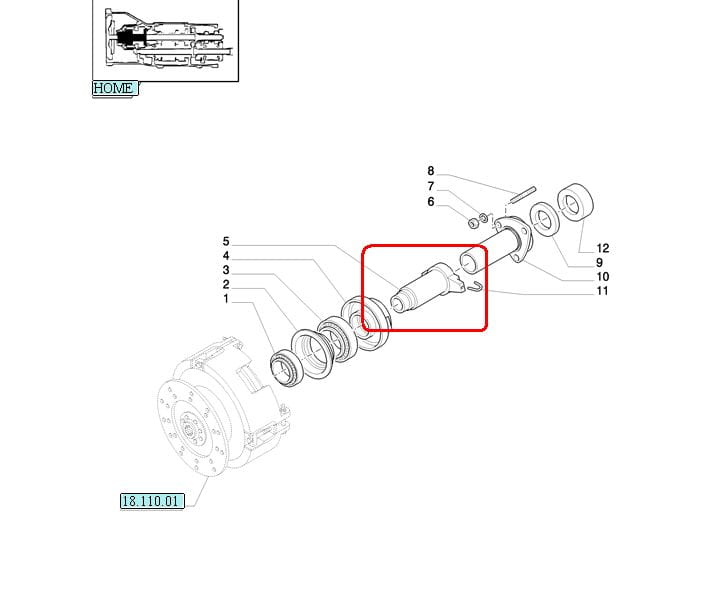 ВЫЖИМНЫЙ ПОДШИПНИК СКОЛЬЗЯЩАЯ ВТУЛКА NEW HOLLAND CASE 4993815 - 5147787- 82825708