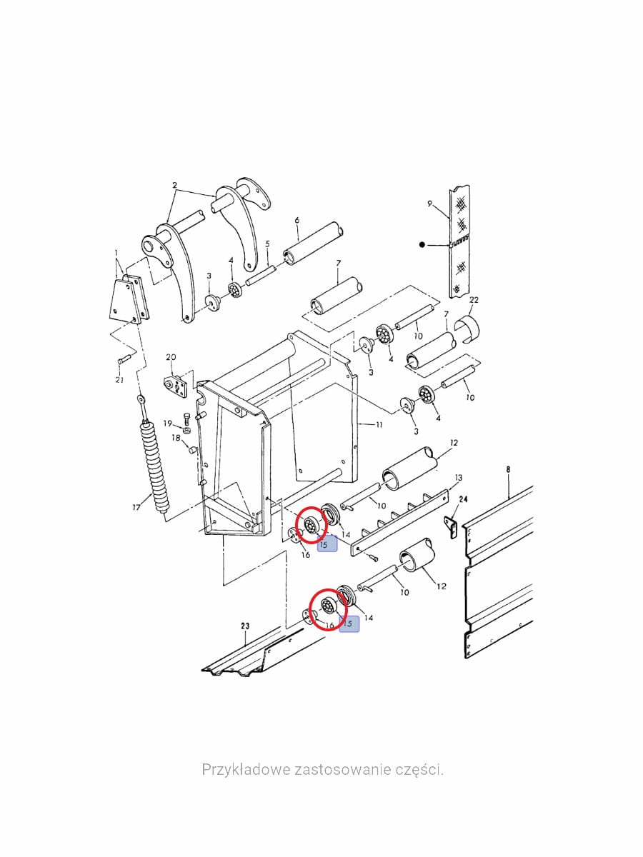 КОРПУС ПОДШИПНИКА NEW HOLLAND 353125