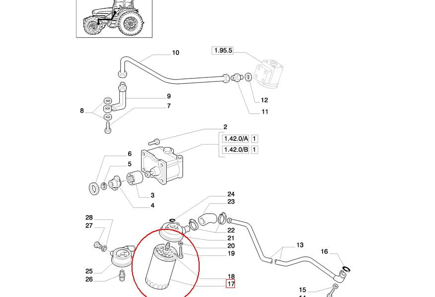 ФИЛЬТР ГИДРАВЛИЧЕСКИЙ NEW HOLLAND 47124379 - 1930986 - 84399618