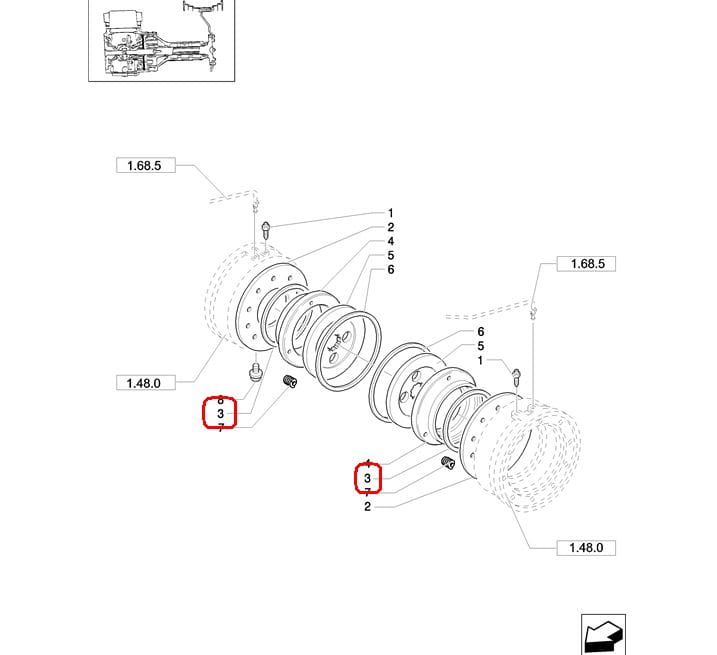 ПРОКЛАДКА ТОРМОЗНАЯ ПРОКЛАДКА NEW HOLLAND CASE STEYR 87388219