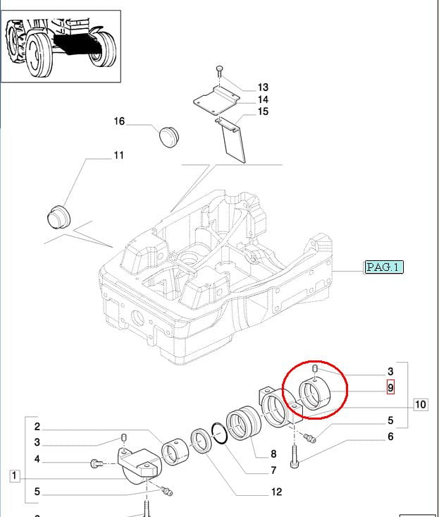 ВТУЛКА ПОДВЕСКИ ПЕРЕДНЕЙ ОСИ NEW HOLLAND CASE STEYR 5129385 - 87569269