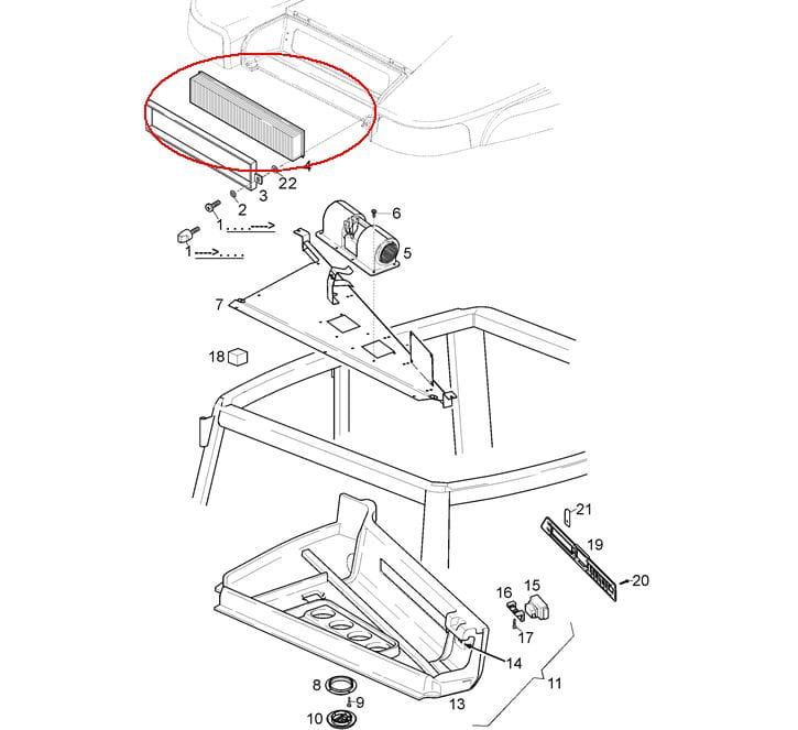 ФИЛЬТР САЛОННЫЙ NEW HOLLAND CASE 47108773 - 1-34-684-036