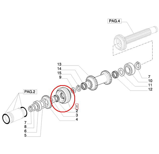 РЕВЕРСИВНЫЙ СИНХРОНИЗАТОР NEW HOLLAND CASE 5186629 - 5161828