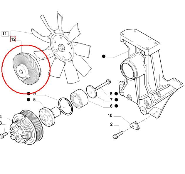 ВИСКОЗНЫЙ КЛАТЧ NEW HOLLAND CASE STEYR 87383689