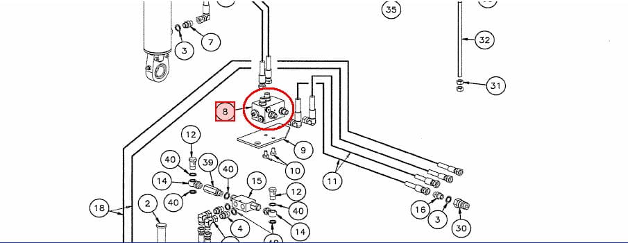 ГИДРАВЛИЧЕСКИЙ КУБ 3/8" KVERNELAND KK012740