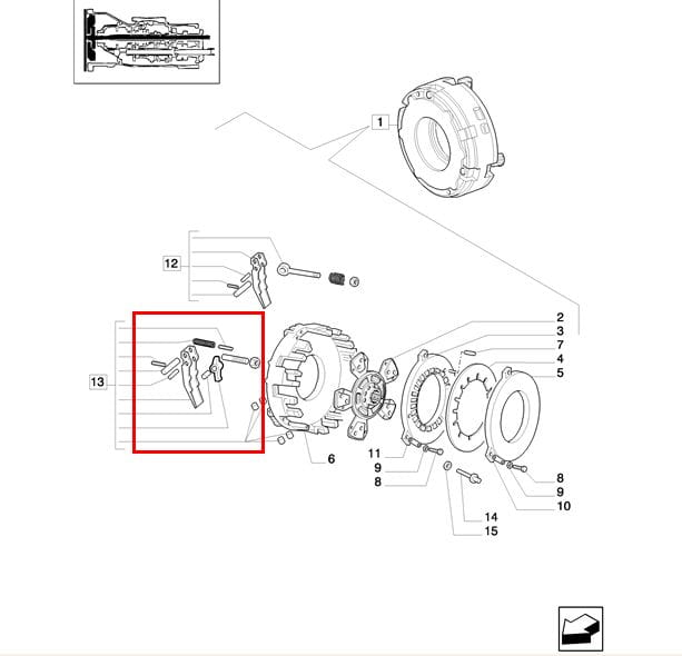 НАБОР БУМАГИ ДЛЯ СЦЕПЛЕНИЯ (ДЛИННЫЙ) NEW HOLLAND CASE 5080820