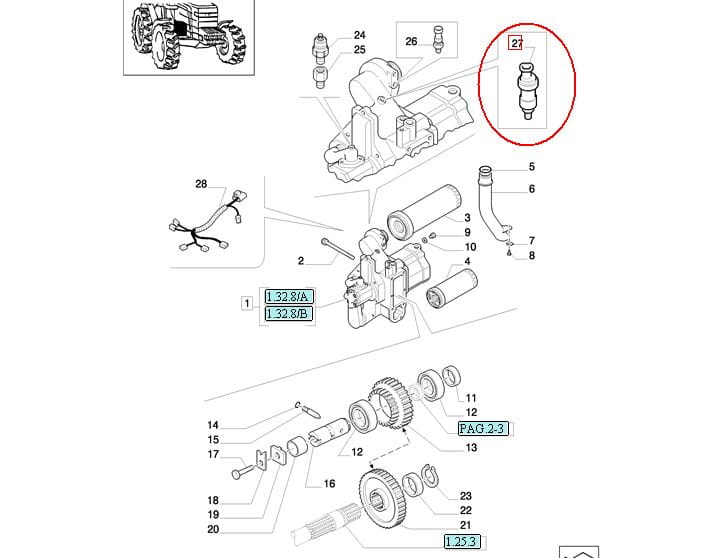 ДАТЧИК ДАВЛЕНИЯ ГИДРАВЛИЧЕСКОГО ФИЛЬТРА NEW HOLLAND CASE 87303771 - 82001806 - 82025340