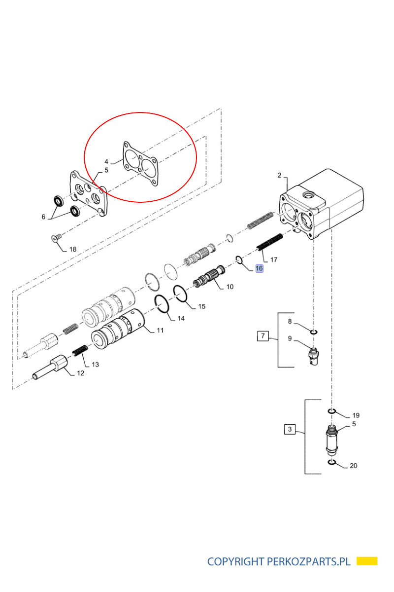 Уплотнение тормозного клапана New Holland CASE CNH 403356A1 - 87774331