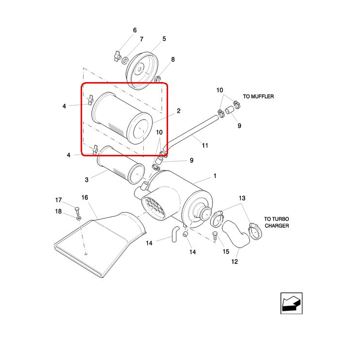 ФИЛЬТР НАРУЖНЫЙ ВОЗДУШНЫЙ NEW HOLLAND 89846494 - 47368532