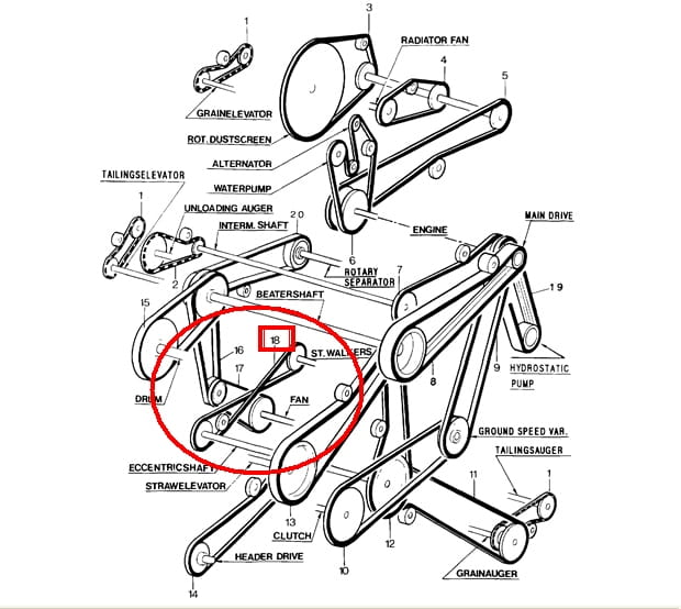 РЕМЕНЬ ШЕЙКЕРА ДЛЯ TC56 NEW HOLLAND 80431784 - 431784