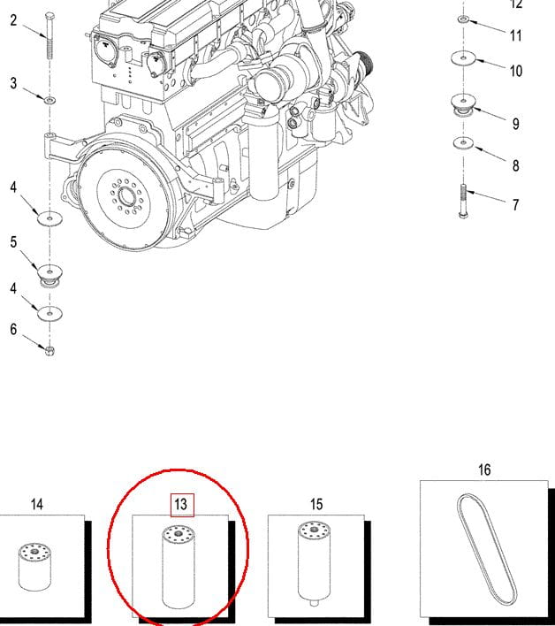 ФИЛЬТР ДВИГАТЕЛЯ NEW HOLLAND CASE 84372057 - 441700A1