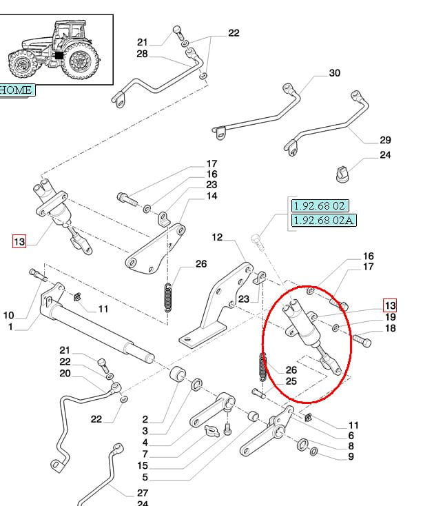 ТОРМОЗНОЙ ЦИЛИНДР NEW HOLLAND CASE 87748455