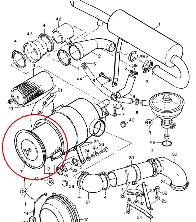 ФИЛЬТР НАРУЖНЫЙ ВОЗДУШНЫЙ NEW HOLLAND 87682981 - 80913927