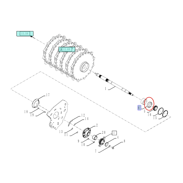 ПОДШИПНИК КАМЕНЬ 80572265 - 572265