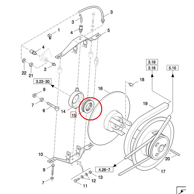 Подшипник бесступенчатой ​​шестерни NEW HOLLAND CASE 80388068 - 388068