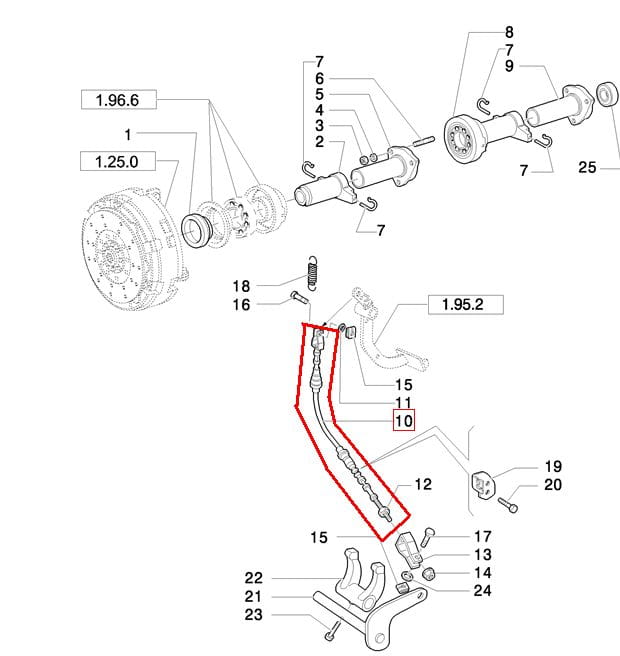 ТРОС СЦЕПЛЕНИЯ NEW HOLLAND CASE 5175762