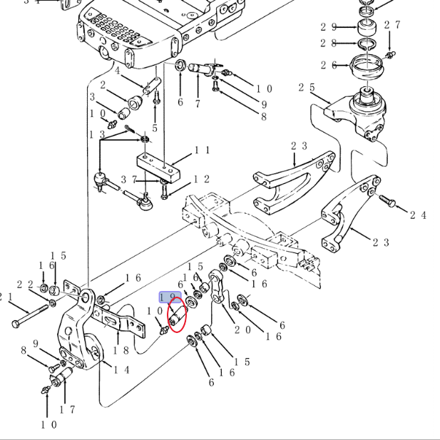 ПОДВЕСНОЙ ШТИФТ CNH 9824074