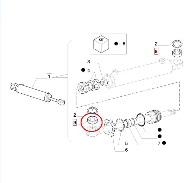 ПРИВОД ПОВОРОТНЫЙ NEW HOLLAND CASE 77103616 - 5190901