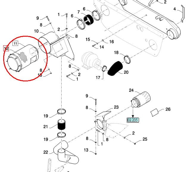 ФИЛЬТР ВНУТРЕННИЙ ВОЗДУШНЫЙ NEW HOLLAND 84443965