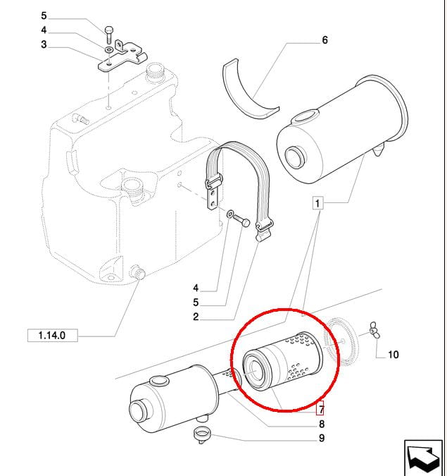 НАРУЖНЫЙ ВОЗДУШНЫЙ ФИЛЬТР NEW HOLLAND 87342507