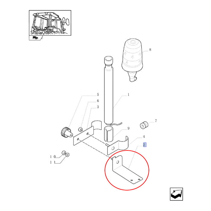 КРОНШТЕЙН NEW HOLLAND 87736448