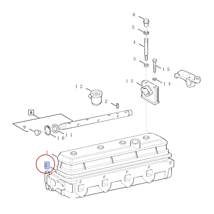 ПРОКЛАДКА КРЫШКИ NEW HOLLAND CASE 500301351