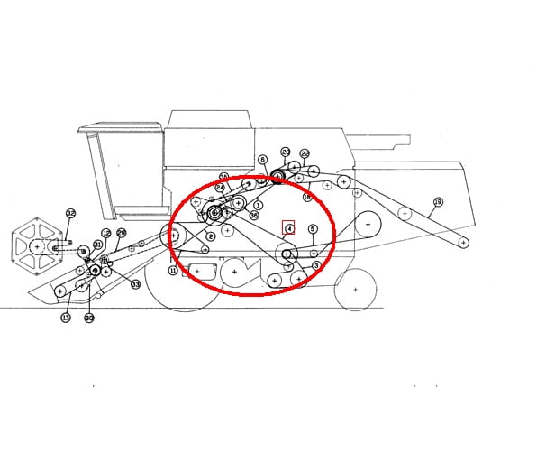 РЕМЕНЬ ШЕЙКЕРА L624 LAVERDA NEW HOLLAND 340433539