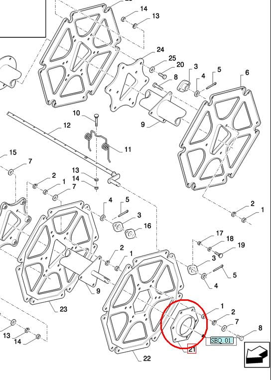 ДИСК МОТОРА NEW HOLLAND CASE 84002761