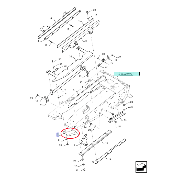 КРЫШКА NEW HOLLAND CASE 87662218 - 47640768