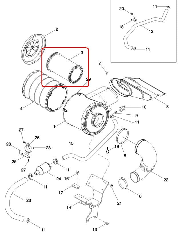 ФИЛЬТР ВНУТРЕННИЙ ВОЗДУШНЫЙ NEW HOLLAND CASE 87408705 - 84476647