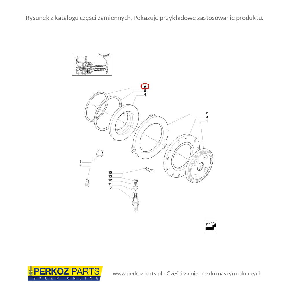 ПРОКЛАДКА ТОРМОЗНАЯ ПРОКЛАДКА NEW HOLLAND CASE STEYR 5195253